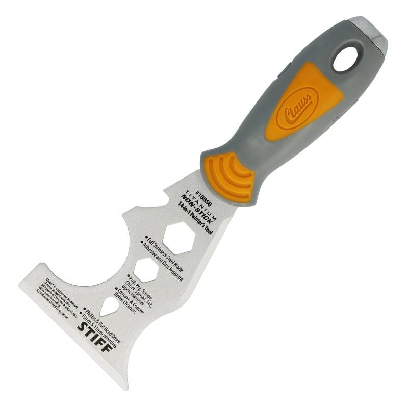 Clauss Softgrip 14-in-1 Malerwerkzeug mit Non-Stick Titaniumbeschichtung von Clauss