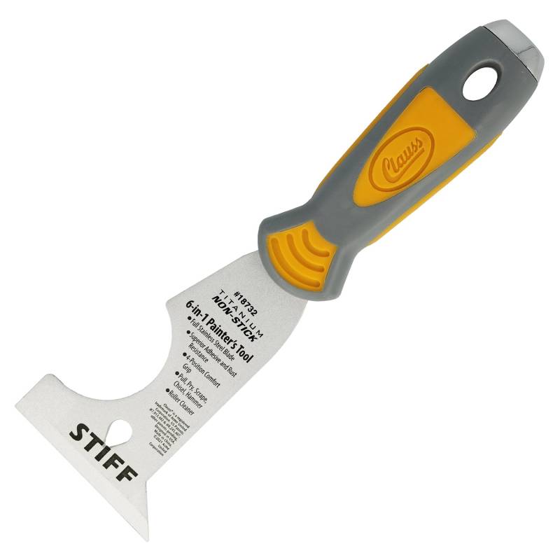 Clauss Softgrip 6-in-1 Malerwerkzeug mit Non-Stick Titaniumbeschichtung von Clauss