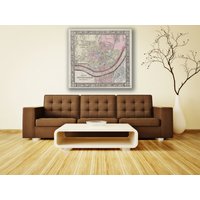 Kunstdruck Der Antiken Karte Von Cincinnati, Ohio Mitchell Auf Photo Paper Matte Papier Oder Leinwand von ClavinInc