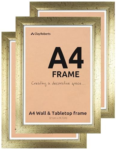 A4 Rahmen, Fotorahmen, Packung mit 3, 21cm x 29.7cm, Bilderrahmen, Zertifikatsrahmen, Bilderrahmen A4 Rahmen, Fotorahmen, Packung mit 3, 21cm x 29.7cm, Bilderrahmen, Zertifikatsrahmen, Bilderrahmen von Clay Roberts