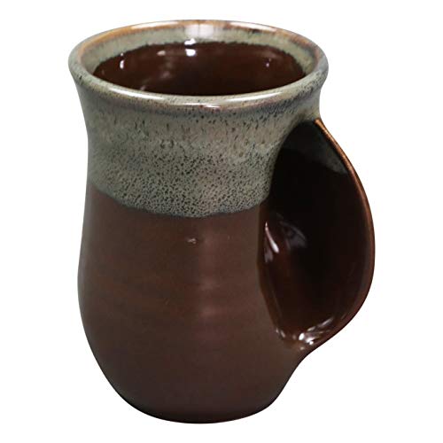 Clay in Motion Handwarmer Mug - Mocha - Right Handed by Clay in Motion von Clay in Motion