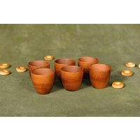 6Er Set Schnapsgläser, Tonglas, Weingläser, Glas, Stielglas, Weinglas, Handgefertigt von ClayProductsShop