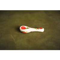 Handbemalter Kleiner Löffel Keramik Einzigartige Küche Geschenk Utensilien Dekor Geschirr von ClayProductsShop