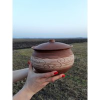 Handgemachter Ton-Backtopf Mit Deckel Keramik Dutch Oven Tontopf Ofenschale Küchendekoration Backformen Kochen Kochgeschirr Auflauf Handgemachter Ton-Backtopf Mit Deckel Keramik Dutch Oven Tontopf Ofenschale Küchendekoration Backformen Kochen Kochgeschirr Auflauf von ClayProductsShop