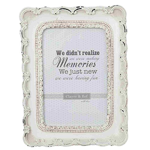 Clayre & Eef 2F0193 Bilderrahmen/Fotorahmen 15 * 2 * 20 cm / 10 * 15 cm Weiss Clayre & Eef 2F0193 Bilderrahmen/Fotorahmen 15 * 2 * 20 cm / 10 * 15 cm Weiss von Clayre & Eef