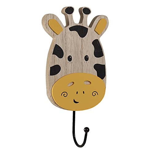 Clayre & Eef 6H2073 Wandhaken Giraffe Braun 11x4x21 cm von Clayre & Eef