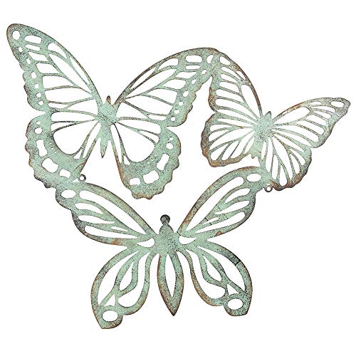 Clayre & Eef 6Y3184 Wanddeko Schmetterlinge Ca. 53 x 45 cm von Clayre & Eef