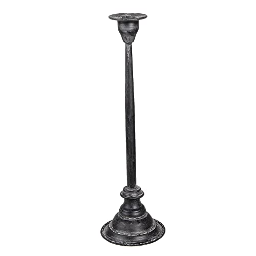 Clayre & Eef 6Y4472S Kerzenständer Schwarz Ø 11x37 cm von Clayre & Eef