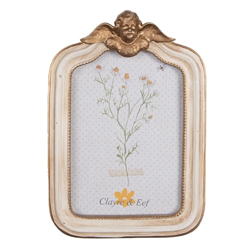 Clayre & Eef Bilderrahmen 10x15 cm Beige Goldfarbig Kunststoff Glas Rechteck Fotorahmen Clayre & Eef Bilderrahmen 10x15 cm Beige Goldfarbig Kunststoff Glas Rechteck Fotorahmen von Clayre & Eef