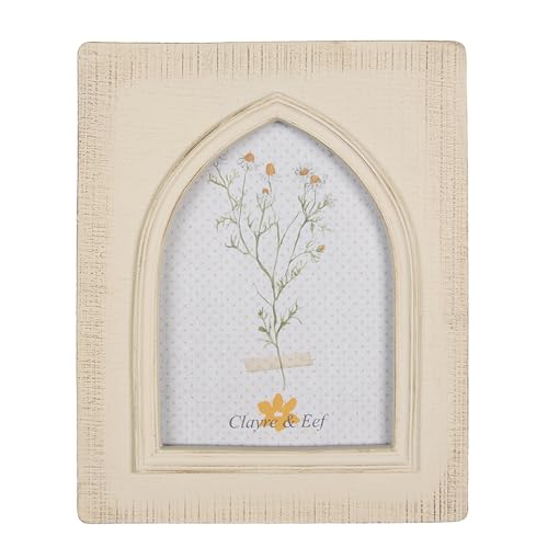Clayre & Eef Bilderrahmen 10x15 cm Beige Kunststoff Glas Rechteck Fotorahmen von Clayre & Eef