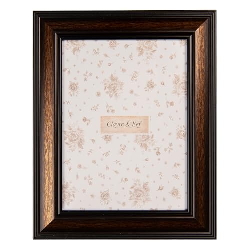 Clayre & Eef Bilderrahmen 15x20 cm Braun Kunststoff Glas von Clayre & Eef