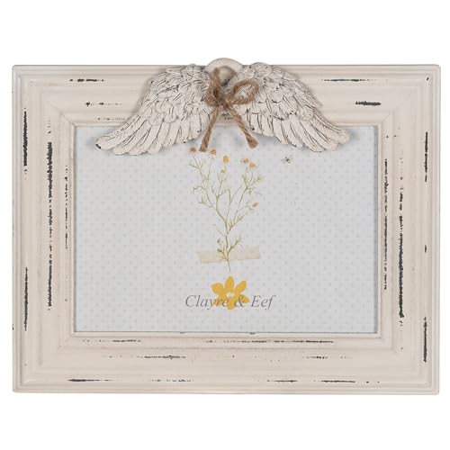 Clayre & Eef Bilderrahmen 18x13 cm Weiß Holzprodukt Fotorahmen Clayre & Eef Bilderrahmen 18x13 cm Weiß Holzprodukt Fotorahmen von Clayre & Eef