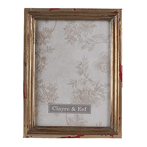 Clayre & Eef Bilderrahmen Gold 15x3x20 cm / 13x18 cm 2F0825 von Clayre & Eef