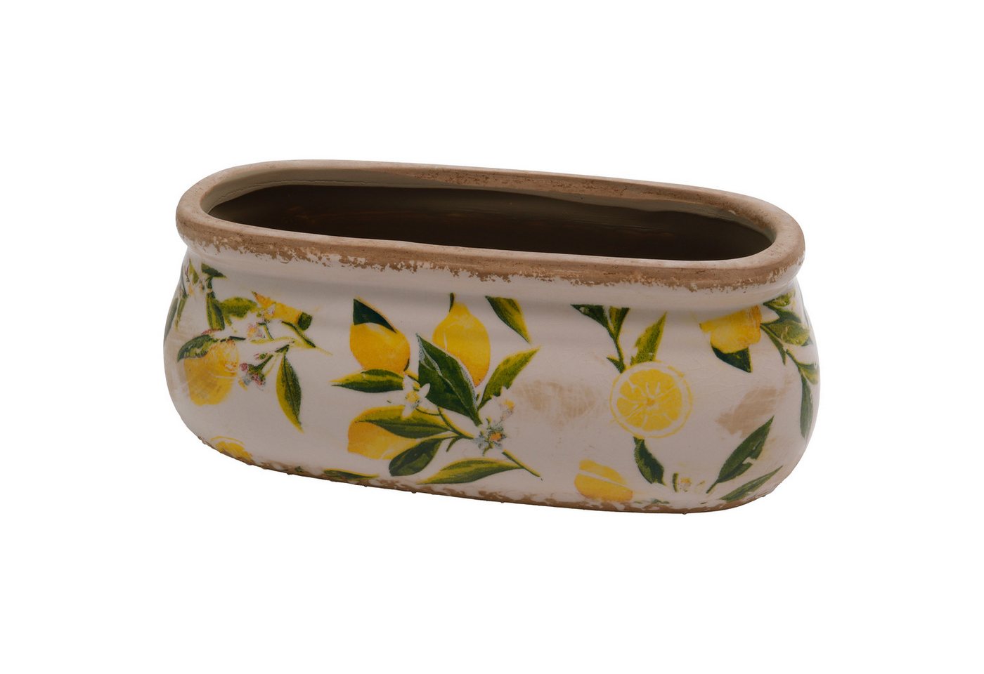 Clayre & Eef Blumentopf Clayre & Eef Blumentopf „Zitrone“ – Gelb, Oval, 23x10x9 cm, Keramik Clayre & Eef Blumentopf Clayre & Eef Blumentopf „Zitrone“ – Gelb, Oval, 23x10x9 cm, Keramik von Clayre & Eef