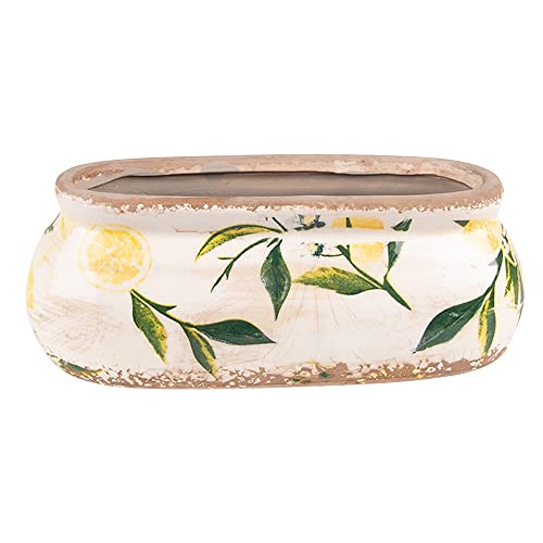 Clayre & Eef Blumentopf Indoor 18x7x7 cm Gelb Keramik Zitrone Clayre & Eef Blumentopf Indoor 18x7x7 cm Gelb Keramik Zitrone von Clayre & Eef