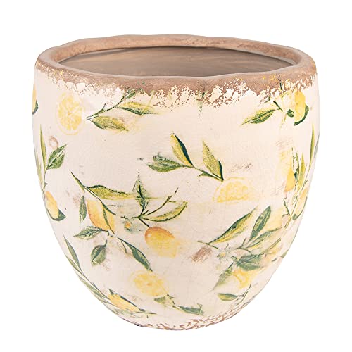 Clayre & Eef Blumentopf Indoor Ø 19x19 cm Gelb Keramik Zitrone Clayre & Eef Blumentopf Indoor Ø 19x19 cm Gelb Keramik Zitrone von Clayre & Eef
