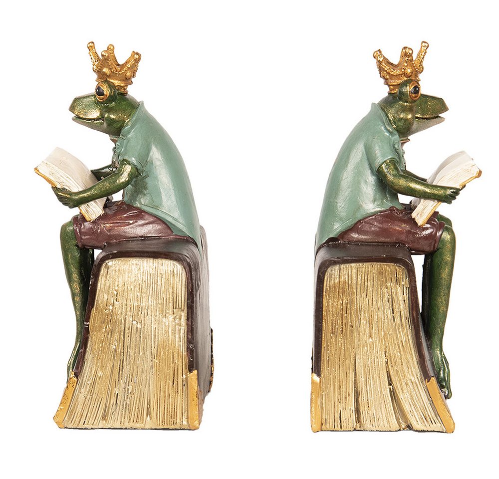 Clayre & Eef Buchstütze Clayre & Eef Bücherstützen 2er-Set – Frosch-Design in Grün und Braun Clayre & Eef Buchstütze Clayre & Eef Bücherstützen 2er-Set – Frosch-Design in Grün und Braun von Clayre & Eef