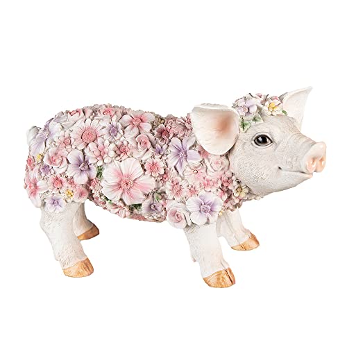 Clayre & Eef Dekoration Schwein 33x13x18 cm Rosa Polyresin Schwein Figur von Clayre & Eef