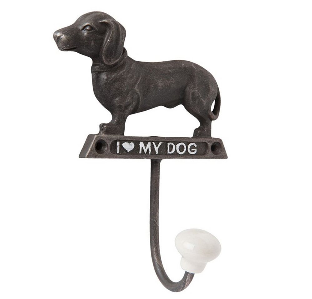 Clayre & Eef Dekobecher Clayre & Eef Haken/Wandhaken Hund Mantelhaken 10 * 5 * 14 cm von Clayre & Eef