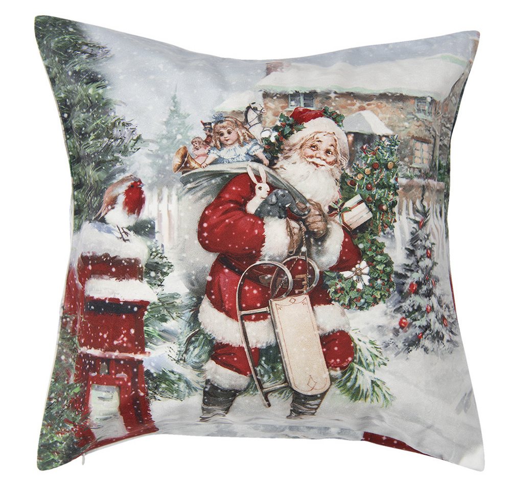 Clayre & Eef Dekokissen Christmas, Dekokissen Kissenbezüge ohne Füllung Polyester 45x45 cm von Clayre & Eef