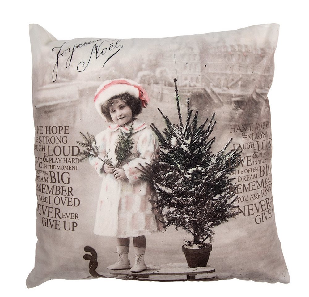 Clayre & Eef Dekokissen Christmas, Dekokissen Kissenbezüge ohne Füllung Polyester 45x45 cm von Clayre & Eef