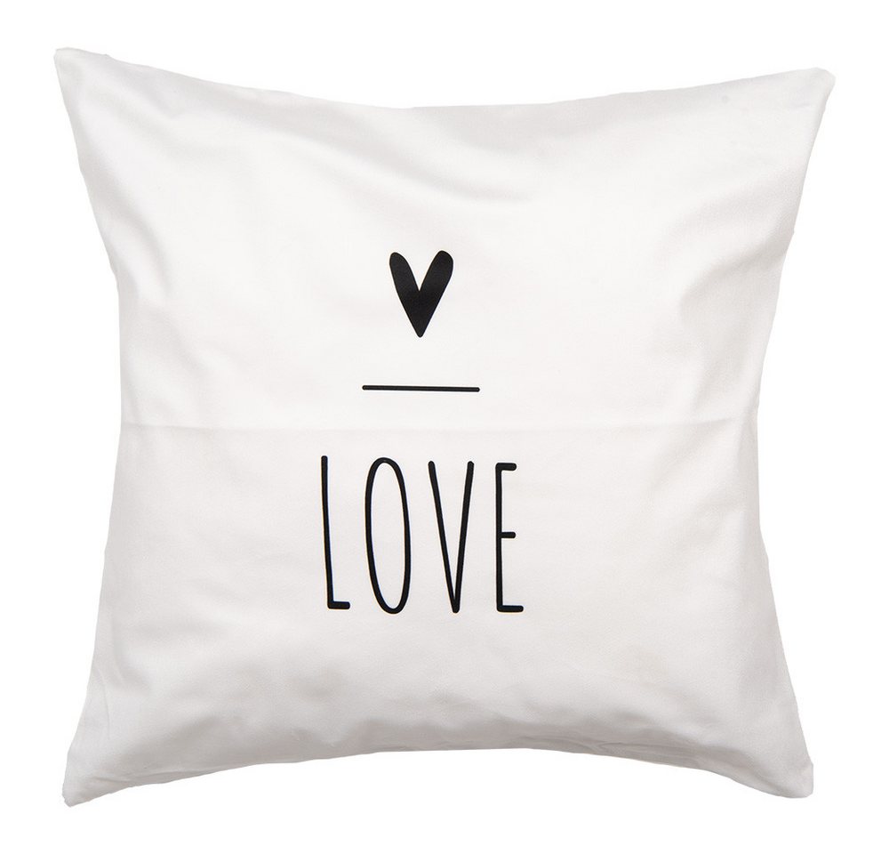 Clayre & Eef Dekokissen Love birds, Dekokissen Kissenbezüge ohne Füllung Polyester 45x45 cm von Clayre & Eef