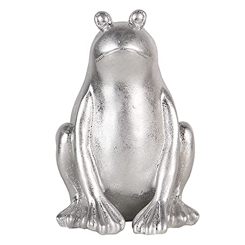 Clayre & Eef Dekoration Frosch Silber 13x13x20 cm 6PR3435 von Clayre & Eef