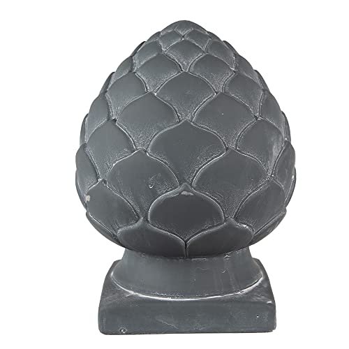 Clayre & Eef Dekoration Tannenzapfen Ø 18x24 cm Grau Stein Wohndeko von Clayre & Eef
