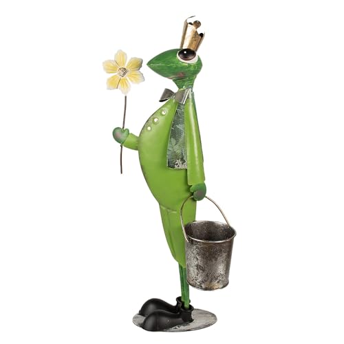 Clayre & Eef Dekorationsfigur Frosch 67 cm Grün Eisen von Clayre & Eef