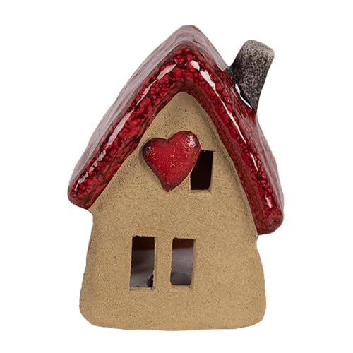Clayre & Eef Dekorationsfigur Haus 10x8x13 cm Braun Rot Keramik Clayre & Eef Dekorationsfigur Haus 10x8x13 cm Braun Rot Keramik von Clayre & Eef