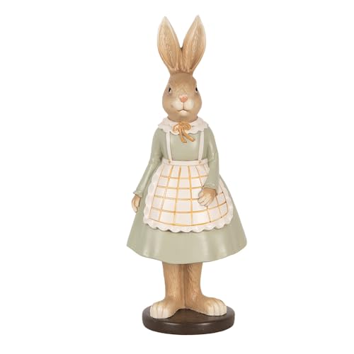 Clayre & Eef Dekorationsfigur Kaninchen 9x7x22 cm Braun Kunststoff von Clayre & Eef