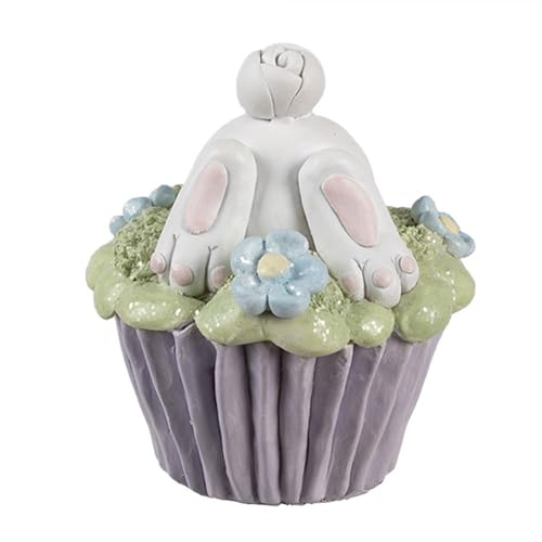 Clayre & Eef Dekorationsfigur Kaninchen Ø 11x12 cm Weiß Violett Kunststoff Clayre & Eef Dekorationsfigur Kaninchen Ø 11x12 cm Weiß Violett Kunststoff von Clayre & Eef