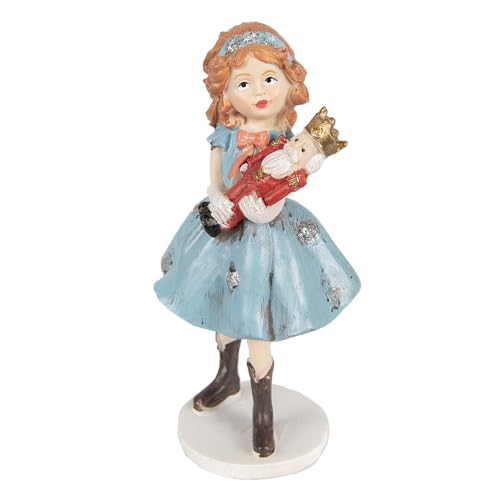 Clayre & Eef Dekorationsfigur Kind 12 cm Blau Polyresin Weihnachtsfiguren von Clayre & Eef