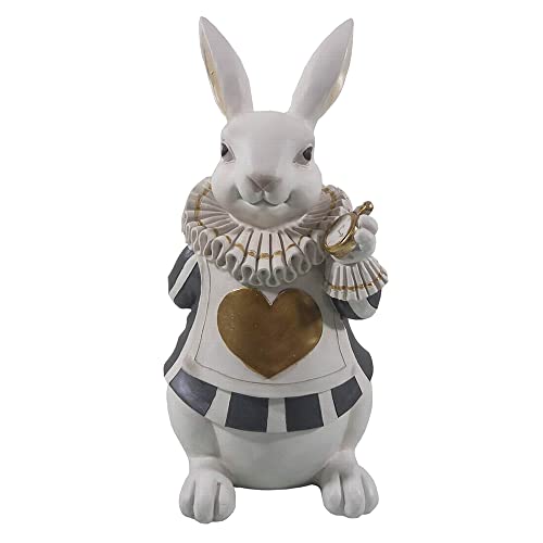 Clayre & Eef Figur Kaninchen 17x14x33 cm Weiß Polyresin Wohnaccessoires von Clayre & Eef