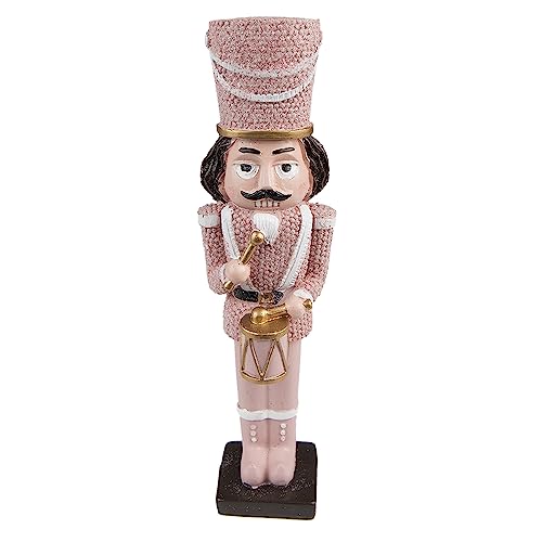 Clayre & Eef Figur Nussknacker 16 cm Rosa Polyresin Weihnachtsdekoration von Clayre & Eef