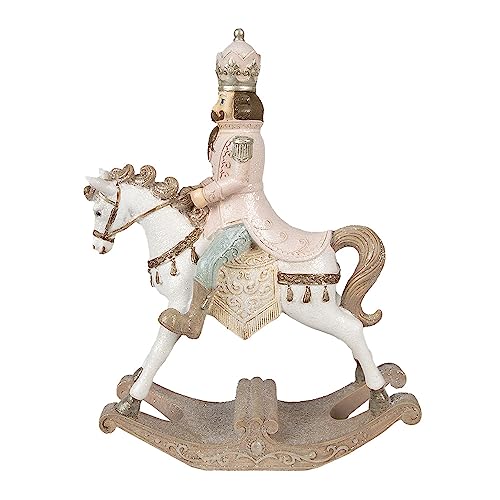 Clayre & Eef Figur Schaukelpferd 22x9x29 cm Weiß Kunststoff Nussknacker Clayre & Eef Figur Schaukelpferd 22x9x29 cm Weiß Kunststoff Nussknacker von Clayre & Eef
