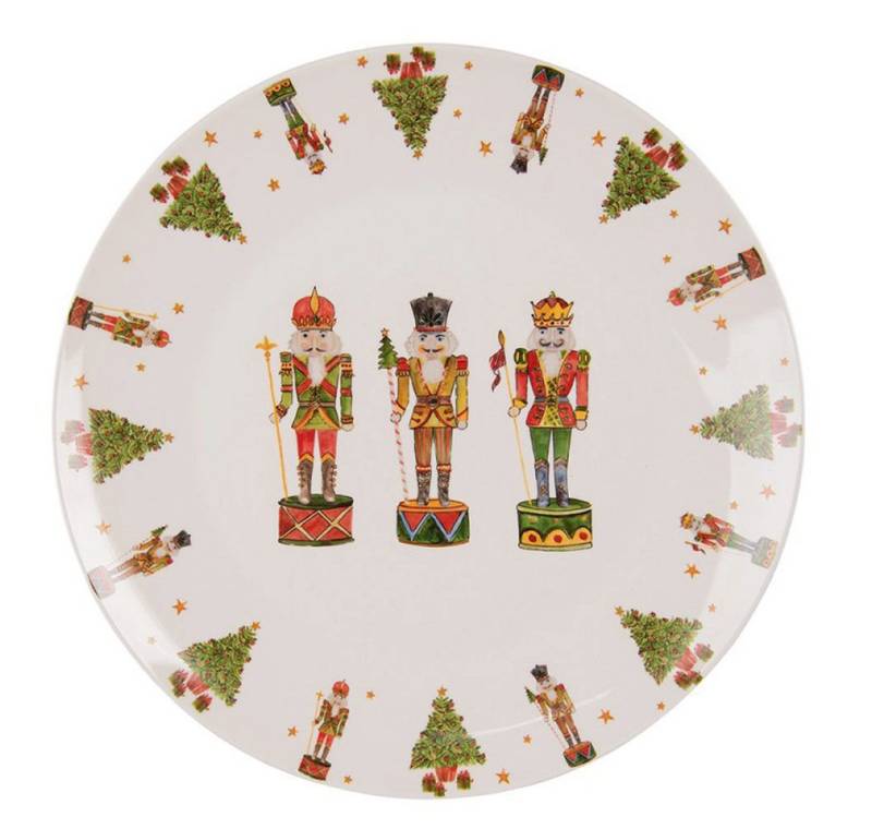 Clayre & Eef Frühstücksteller Nostalgischer Nussknacker Teller Kuchenteller 20 cm, Nostalgischer Nussknacker Teller Kuchenteller 20 cm von Clayre & Eef