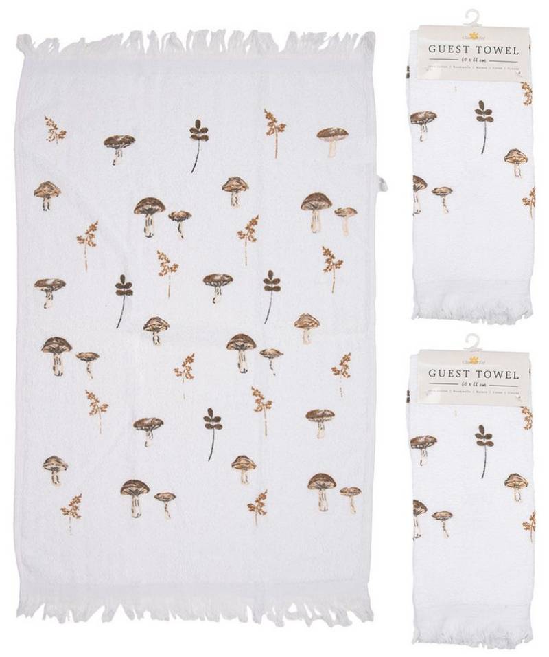 Clayre & Eef Geschirrtuch Little Fall Jewels, (3-tlg., 3-teilig), Frottee Küchenhandtücher Gästehandtücher ca.40x66cm Baumwolle von Clayre & Eef