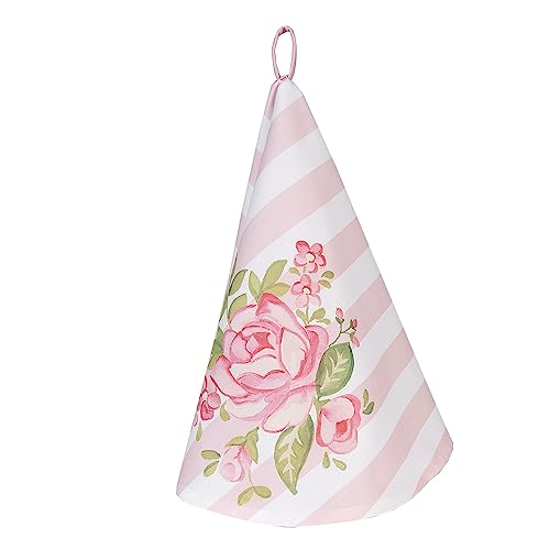 Clayre & Eef Geschirrtuch Ø 80 cm Rosa Baumwolle Rund Rosen von Clayre & Eef