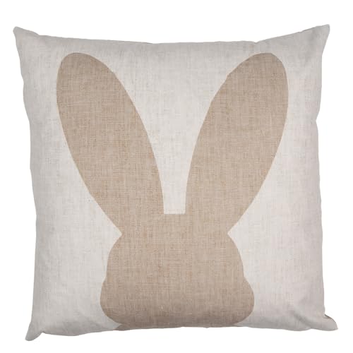 Clayre & Eef Kissenbezug 45x45 cm Beige Polyester Kaninchen Dekokissenbezug von Clayre & Eef