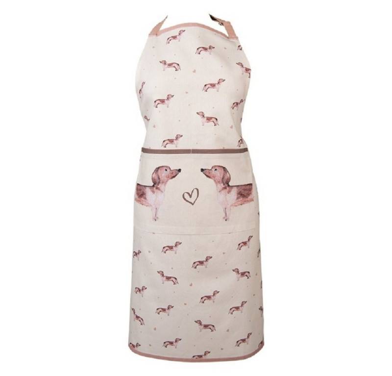 Clayre & Eef Kochschürze Dackel, (Baumwolle, 1-tlg., Schürze), ca. 70 x 85 cm von Clayre & Eef