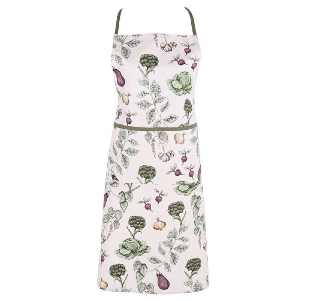 Clayre & Eef Kochschürze Kitchen Garden, (Baumwolle, 1-tlg., Schürze), ca. 70 x 85 cm von Clayre & Eef