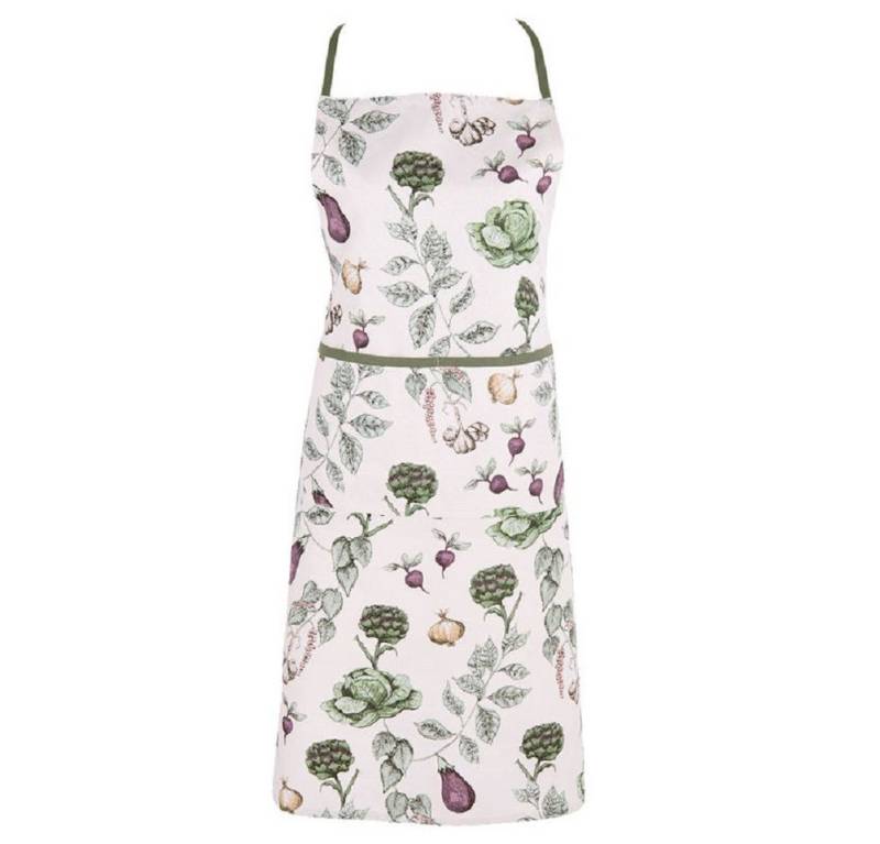 Clayre & Eef Kochschürze Kitchen Garden, (Baumwolle, 1-tlg., Schürze), ca. 70 x 85 cm von Clayre & Eef