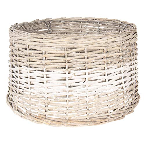 Clayre & Eef Lampenschirm Grau Rattan 6LAK0475 von Clayre & Eef