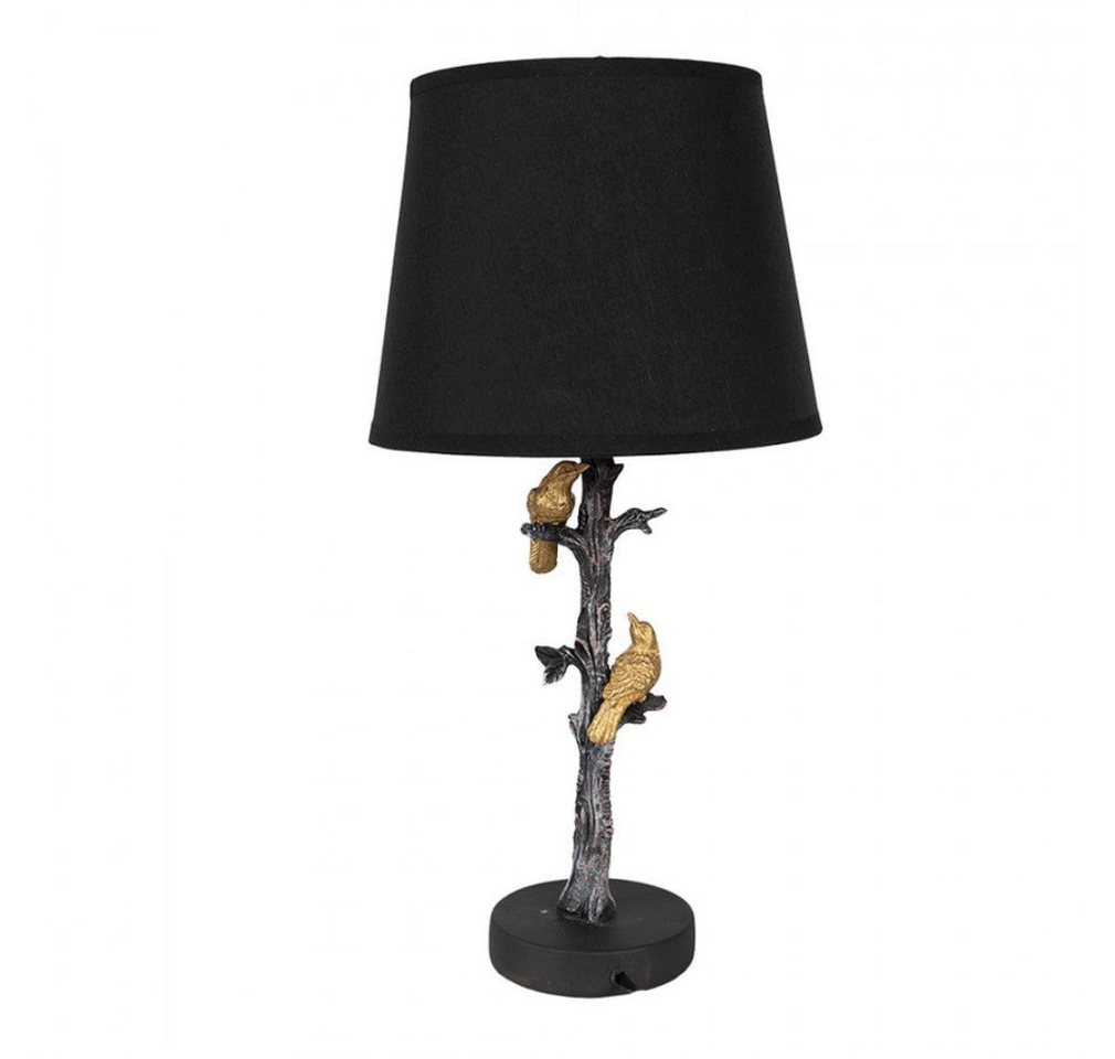 Clayre & Eef Nachttischlampe Tischlampe vintage in schwarz-gold Vögel auf Ast 45 cm Clayre & Eef Nachttischlampe Tischlampe vintage in schwarz-gold Vögel auf Ast 45 cm von Clayre & Eef