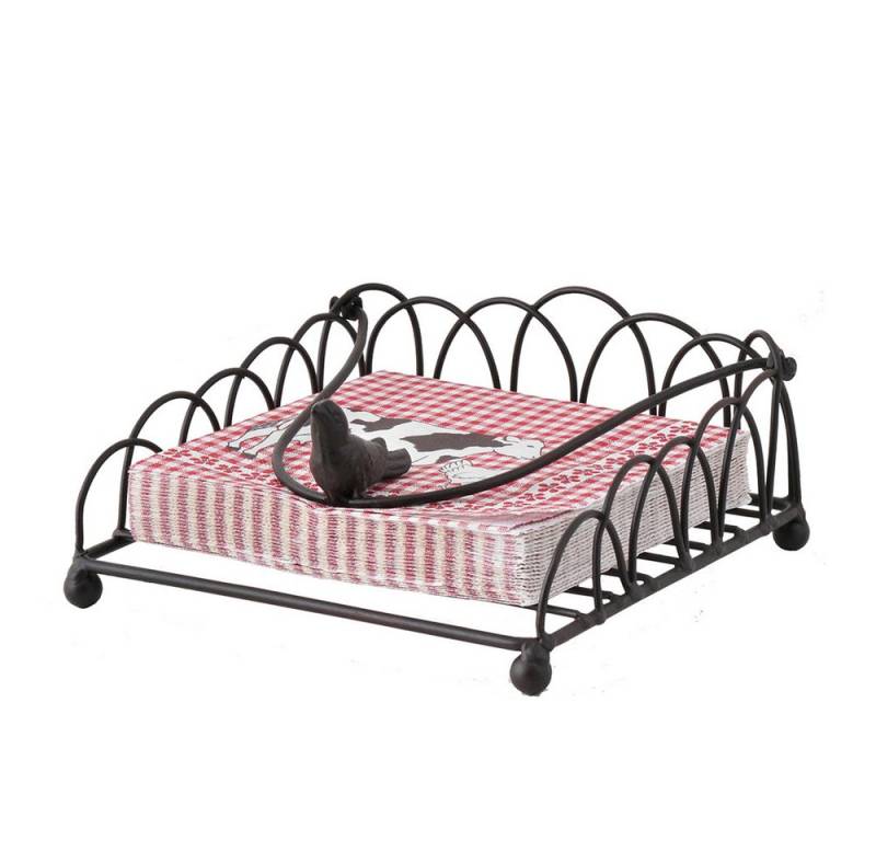 Clayre & Eef Serviettenhalter Clayre & Eef Serviettenständer braun Seehund 20 * 20 * 9 cm von Clayre & Eef