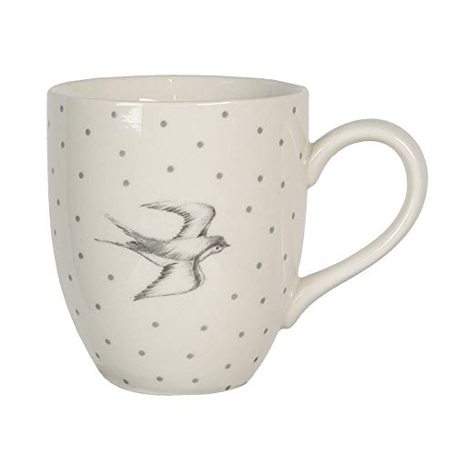 Clayre & Eef Tasse SWSMU 11*8*9 cm / 0,3L - grau Keramik Kaffeebecher Tass Kaffeetasse von Clayre & Eef