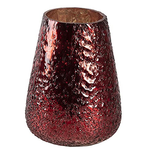 Clayre & Eef Teelichthalter/Kerzenhalter rot Ø 13x18 cm 6GL3132 von Clayre & Eef