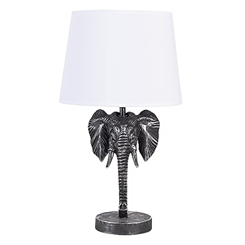 Clayre & Eef Tischlampe Elefant schwarz Polyresin 25 x 25 x 41 cm 6LMC0052 von Clayre & Eef
