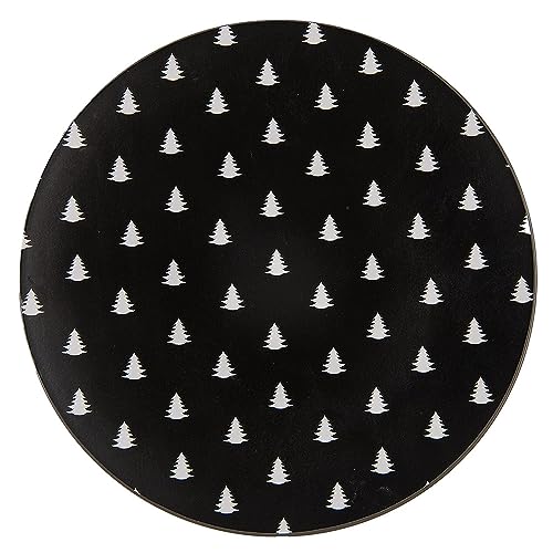 Clayre & Eef Unterteller Ø 33 cm Schwarz Weiß Kunststoff Weihnachtsbäume Clayre & Eef Unterteller Ø 33 cm Schwarz Weiß Kunststoff Weihnachtsbäume von Clayre & Eef